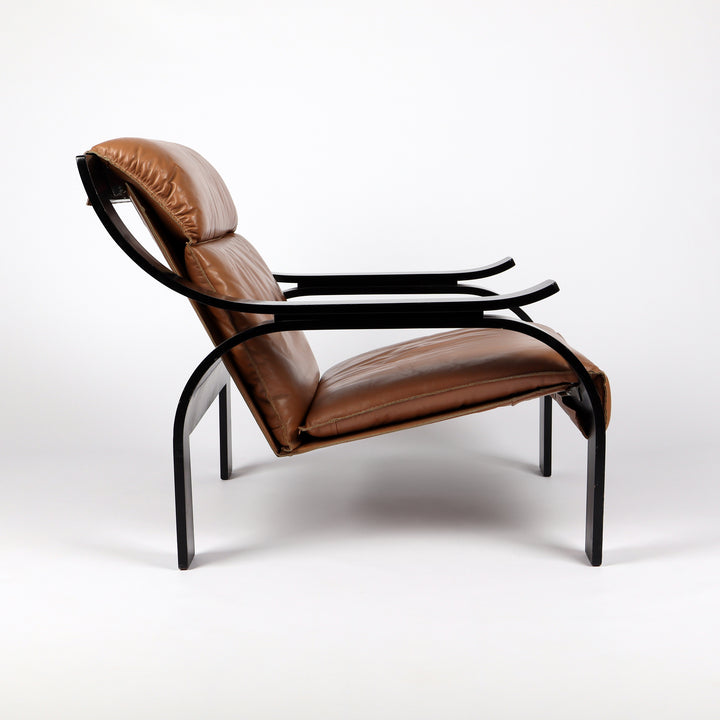 685 Arflex Woodline Sessel von Marco Zanuso – Seitenansicht von rechts