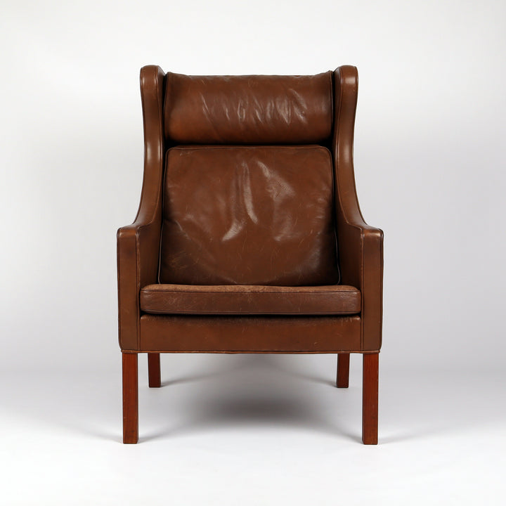 689 Fredericia Wing Chair 2204 Ohrensessel von Borge Mogensen – Frontalansicht 