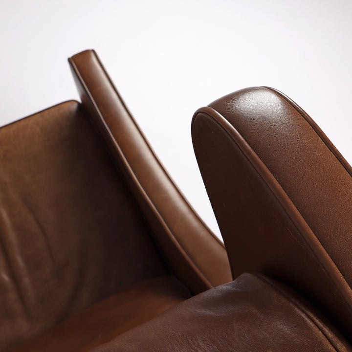 689 Fredericia Wing Chair 2204 Ohrensessel von Borge Mogensen – Detailansicht Obere Rückenlehne von oben