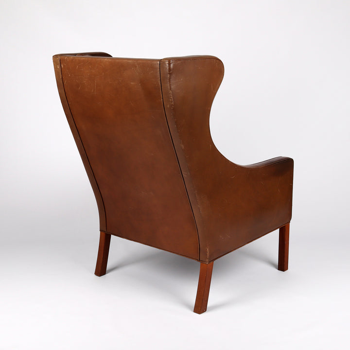 689 Fredericia Wing Chair 2204 Ohrensessel von Borge Mogensen – Rückansicht