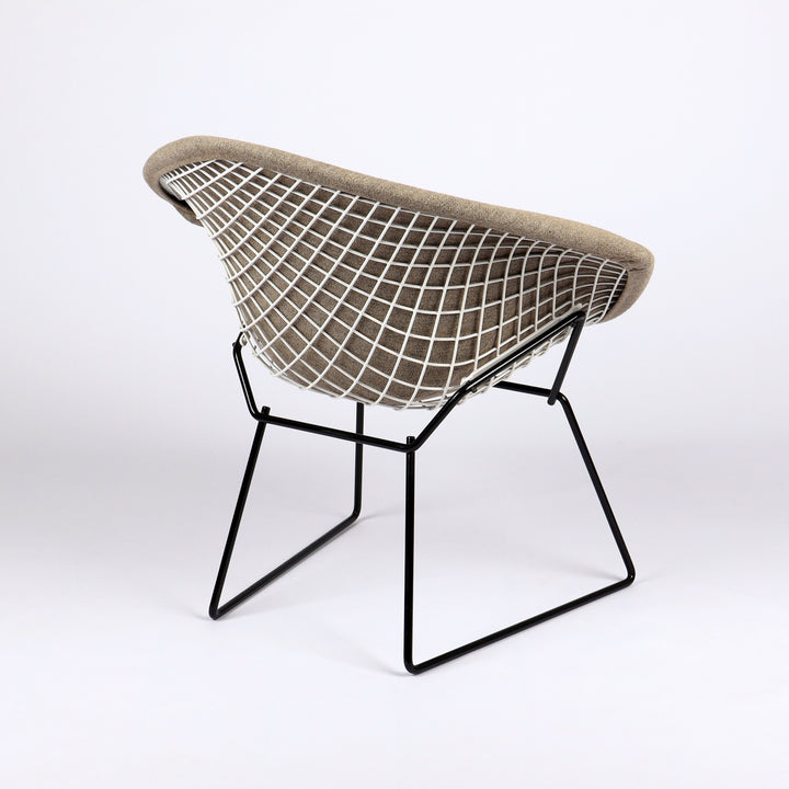 760 Knoll International Diamond Chair von Harry Bertoia Vollpolster beige – Rückansicht