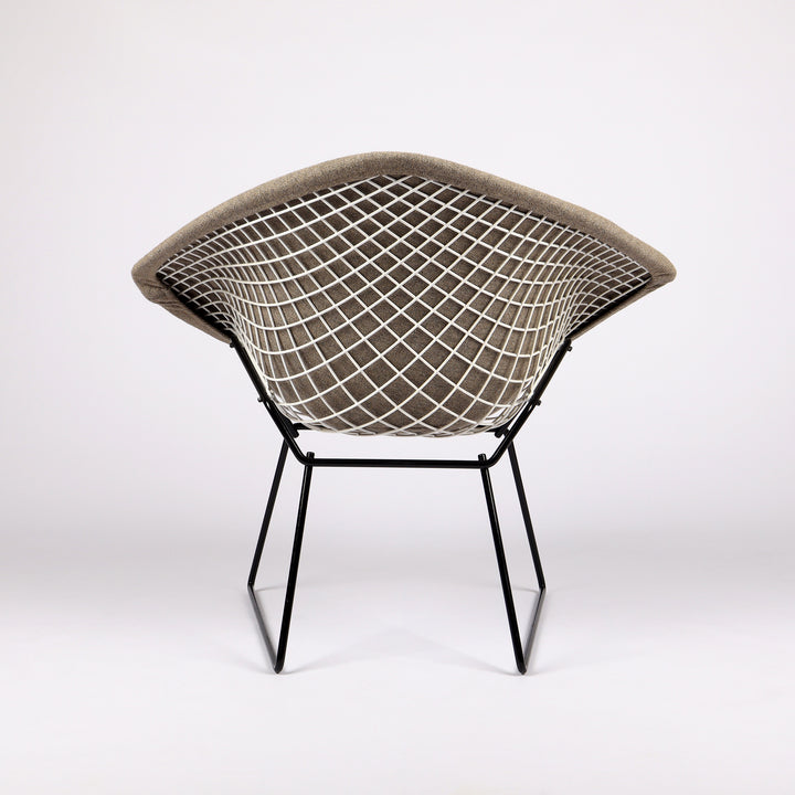 760 Knoll International Diamond Chair von Harry Bertoia Vollpolster beige – Rückansicht