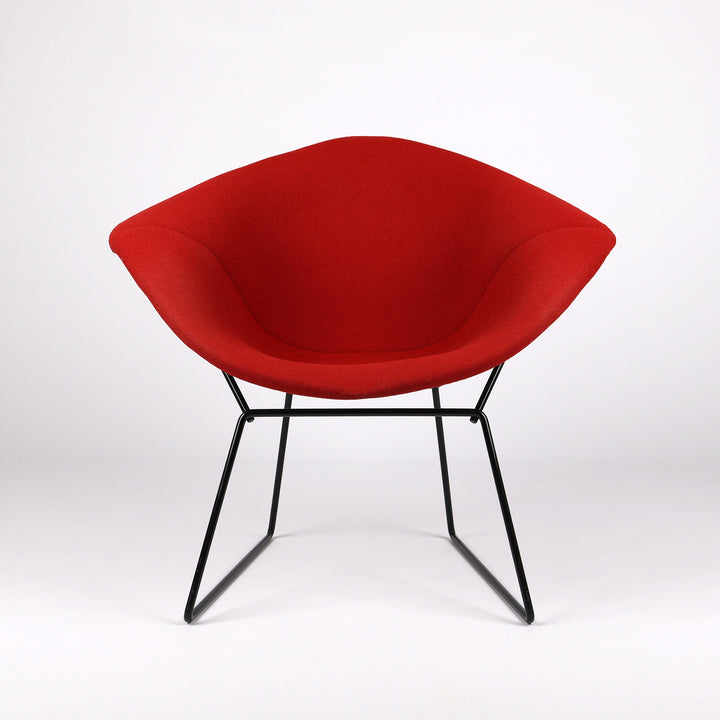 762 Knoll International Diamond Chair von Harry Bertoia Vollpolster rot – Frontalansicht
