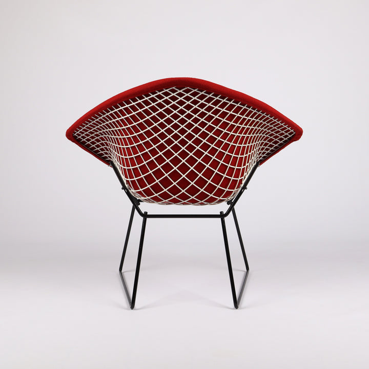 762 Knoll International Diamond Chair von Harry Bertoia Vollpolster rot – Rückansicht 