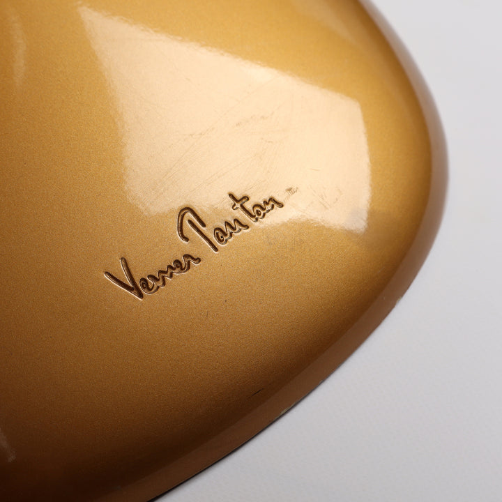 780 Limitierter Vitra Panton Chair von Verner Panton gold Sonderedition – Detailansicht Signatur Designer