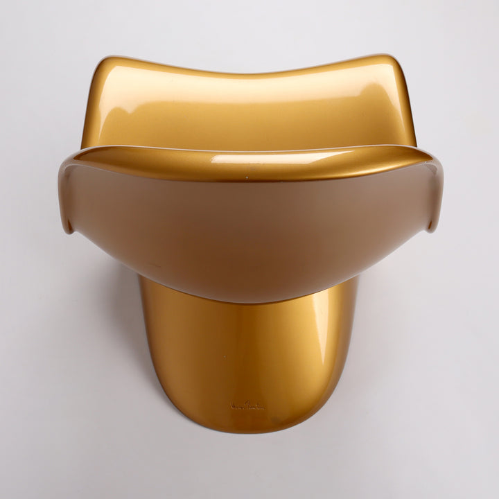 780 Limitierter Vitra Panton Chair von Verner Panton gold Sonderedition – Detailansicht Rückseite von oben 