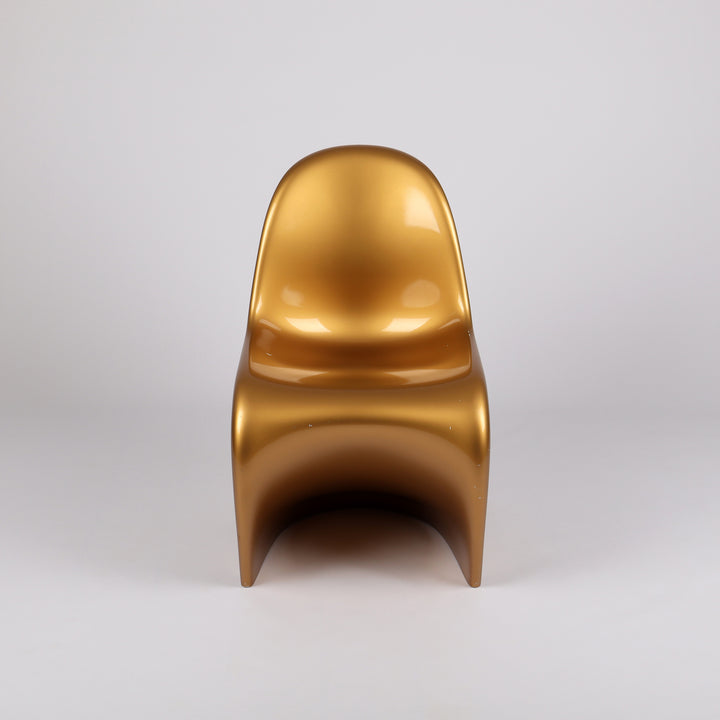 780 Limitierter Vitra Panton Chair von Verner Panton gold Sonderedition – Frontalansicht