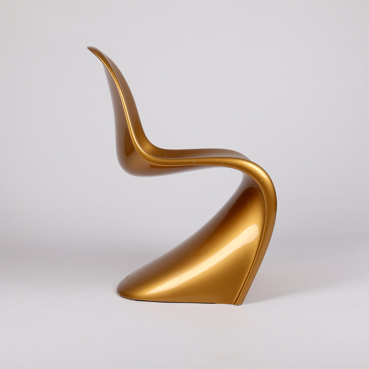 780 Limitierter Vitra Panton Chair von Verner Panton gold Sonderedition – Seitenansicht 