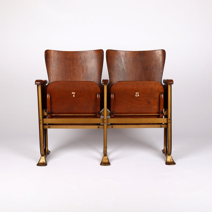 782 Mid-Century Kinosessel von Fibrocit – Frontalansicht 