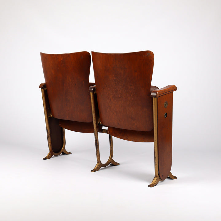 782 Mid-Century Kinosessel von Fibrocit – Rückansicht